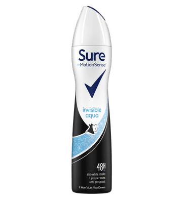 SURE MOTION SENSE INVISIBLE AQUA 250ML SINGLE