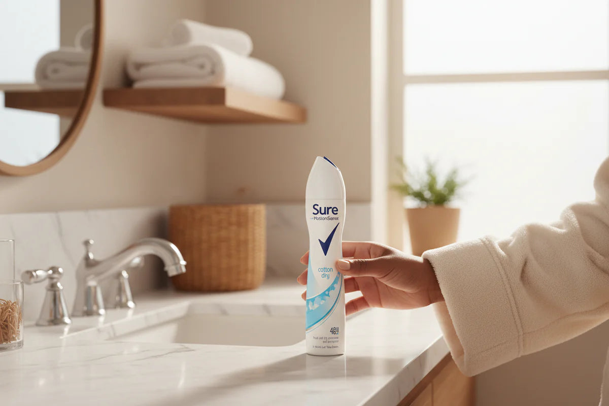 SURE MOTION SENSE COTTON DRY 250ML SINGLE
